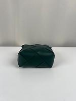 Petit sac bandoulière Bottega Veneta Cassette Pouch en cuir vert foncé - Photo 7