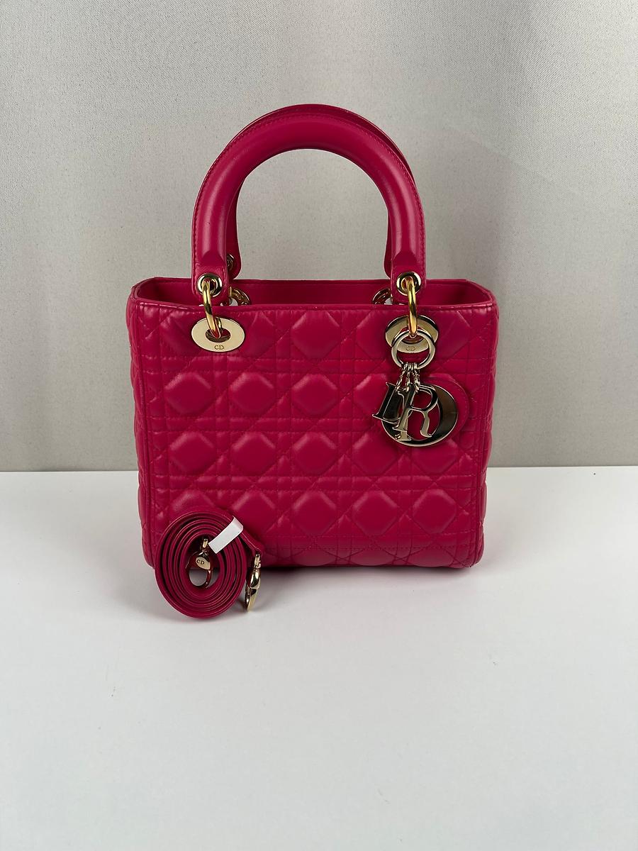 Sac Lady Dior rose taille medium