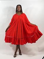 Robe évasée en coton - Photo 2