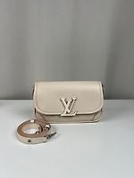Sac bandoulière Louis Vuitton Bucci cuir épi blanc crème quartz - Photo 1