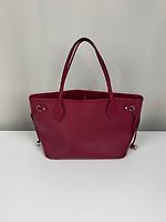 Sac cabsa Louis Vuitton Neverfull PM en cuir épi rose framboise + pochette - Photo 5