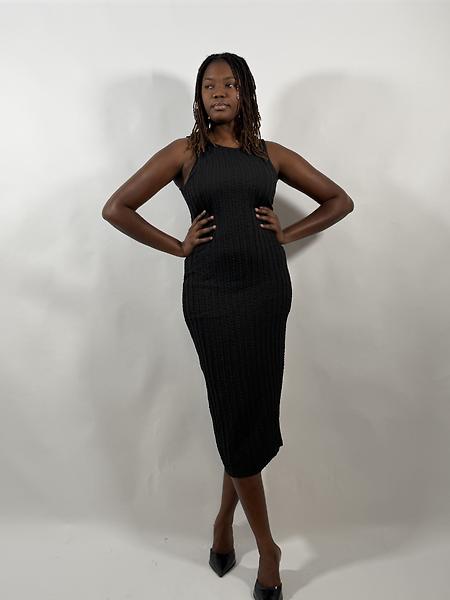 Robe droite noire