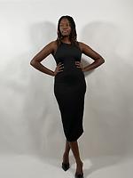 Black straight dress - Photo 1