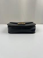 Sac Céline triomphe calèche en cuir noir vintage - Photo 5