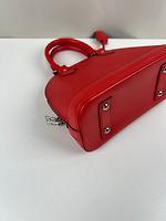 Sac Louis Vuitton Alma BB cuir épi rouge - Photo 9