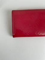 Portefeuille long Louis Vuitton en cuir verni rose - Photo 10