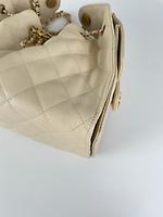 Chanel 25 small cuir caviar grainé beige - Photo 10