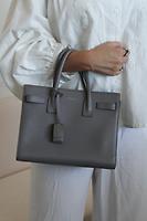 Sac de jour baby Saint Laurent gris - Photo 2