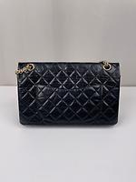 Sac Chanel 2.55 Jumbo en cuir noir bijouterie doré - Photo 5
