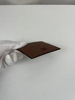Porte-cartes Dior en cuir grainé marron - Photo 9