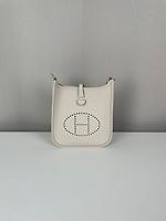 Sac Hermès Evelyne 16 TPM couleur craie - Photo 4