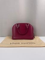 Sac Louis Vuitton Alma BB en cuir épi framboise - Photo 4
