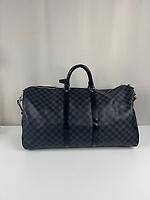 Sac de voyage Louis Vuitton Keepall 55 Damier Graphite avec bandoulière - Photo 1