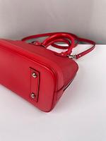 Sac Louis Vuitton Alma BB cuir épi rouge - Photo 6