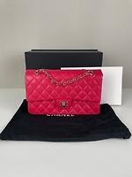 Chanel Timeless medium 25 cuir caviar grainé rose - Photo 4