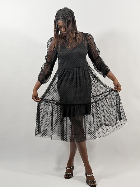 3/4 length dress