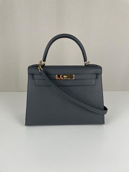 Hermès Kelly 28 Epsom seller Gris misty