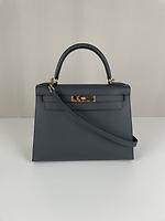 Hermès Kelly 28 Epsom seller Gris misty - Photo 1