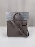 Saint Laurent Sac de jour baby gris - Photo 5