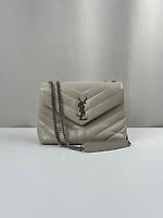 Saint Laurent petit Loulou en cuir beige - Photo 1