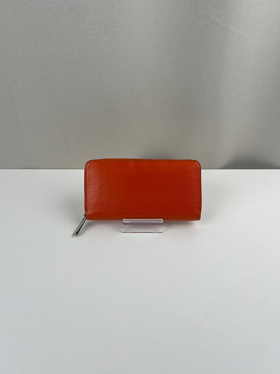 Long portefeuille Zippy Louis Vuitton en cuir épi orange