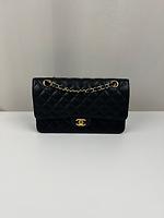 Sac bandoulière Chanel Timeless Medium cuir grainé noir - Photo 1