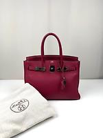 Hermès Birkin 30 Tosca rose pourpre - Photo 3