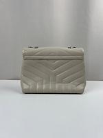 Saint Laurent petit Loulou en cuir beige - Photo 9