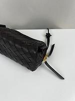 Bottega Veneta sac pochette marron intrecciato - Photo 7