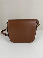 Sac bandoulière Saint Laurent Betty en cuir marron - Photo 4