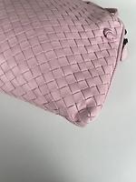 Sac Bottega Veneta Cuir rose intrecciato - Photo 9