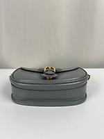 Sac bandoulière Dior Bobby small cuir gris - Photo 8