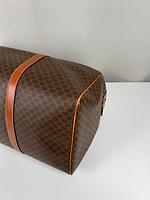 Sac de voyage Céline Boston 50 en toile macadam marron - Photo 6