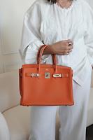 Sac Hermès Birkin 30 orange cuir togo - Photo 2