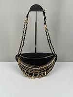 *RARE* Sac ceinture Chanel "All about Chains" cuir noir - Photo 1