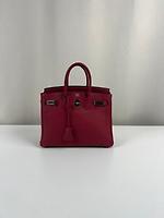 Sac Hermès Birkin 25 cuir Togo rouge grenat palladium - Photo 1