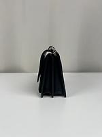 Sac bandoulière Saint Laurent Sunset cuir noir - Photo 6